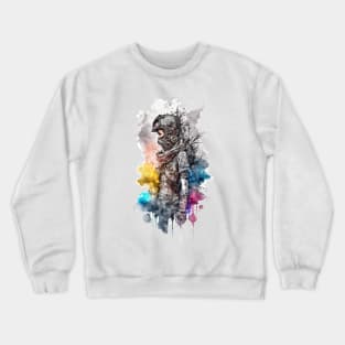 Steampunk Water Colour Woman - V1.03 Crewneck Sweatshirt